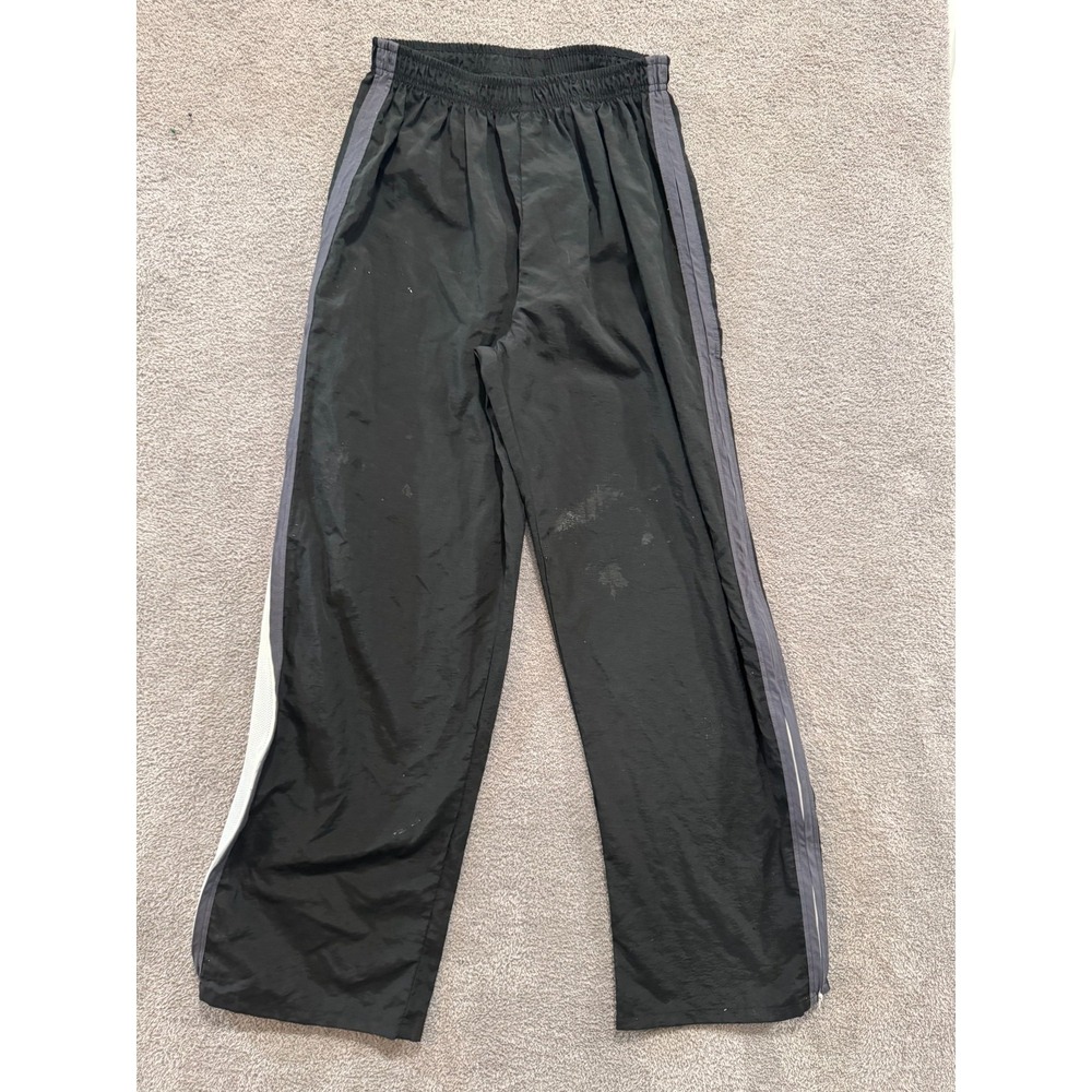 Vintage h.sla.‎ Black Track Pants Men's Size [Insert] Tearaway Style Mesh Zipper